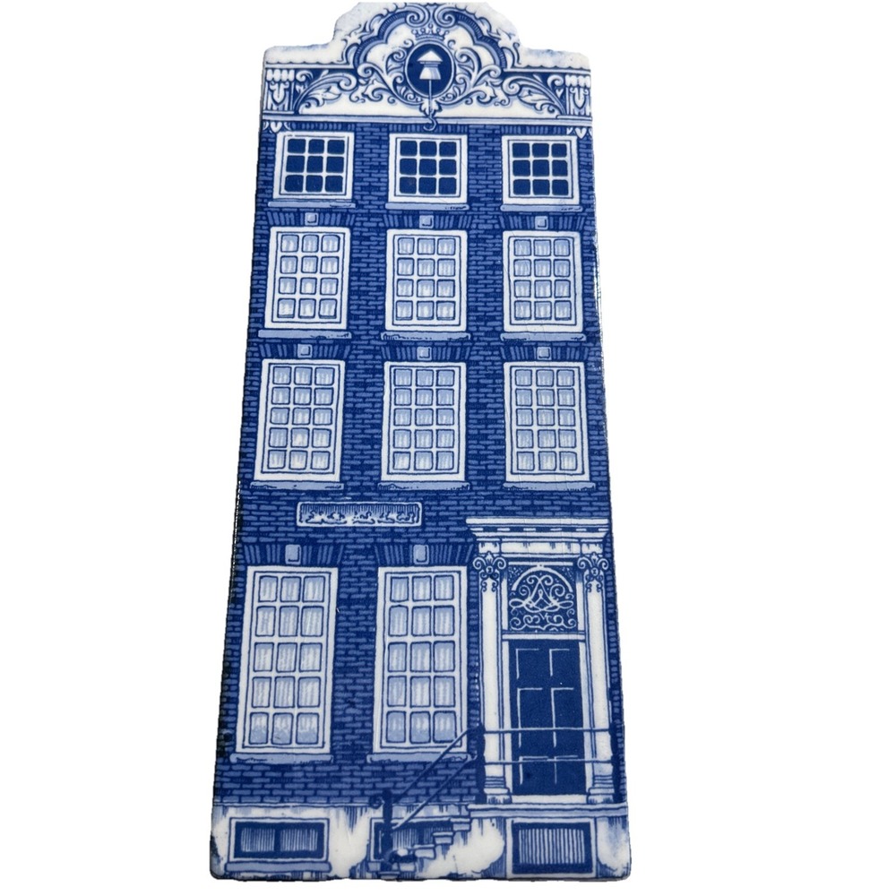 Vintage Delft Blue Hand-Painted #4 Holland Stomp Bevel 1670‎ EUC